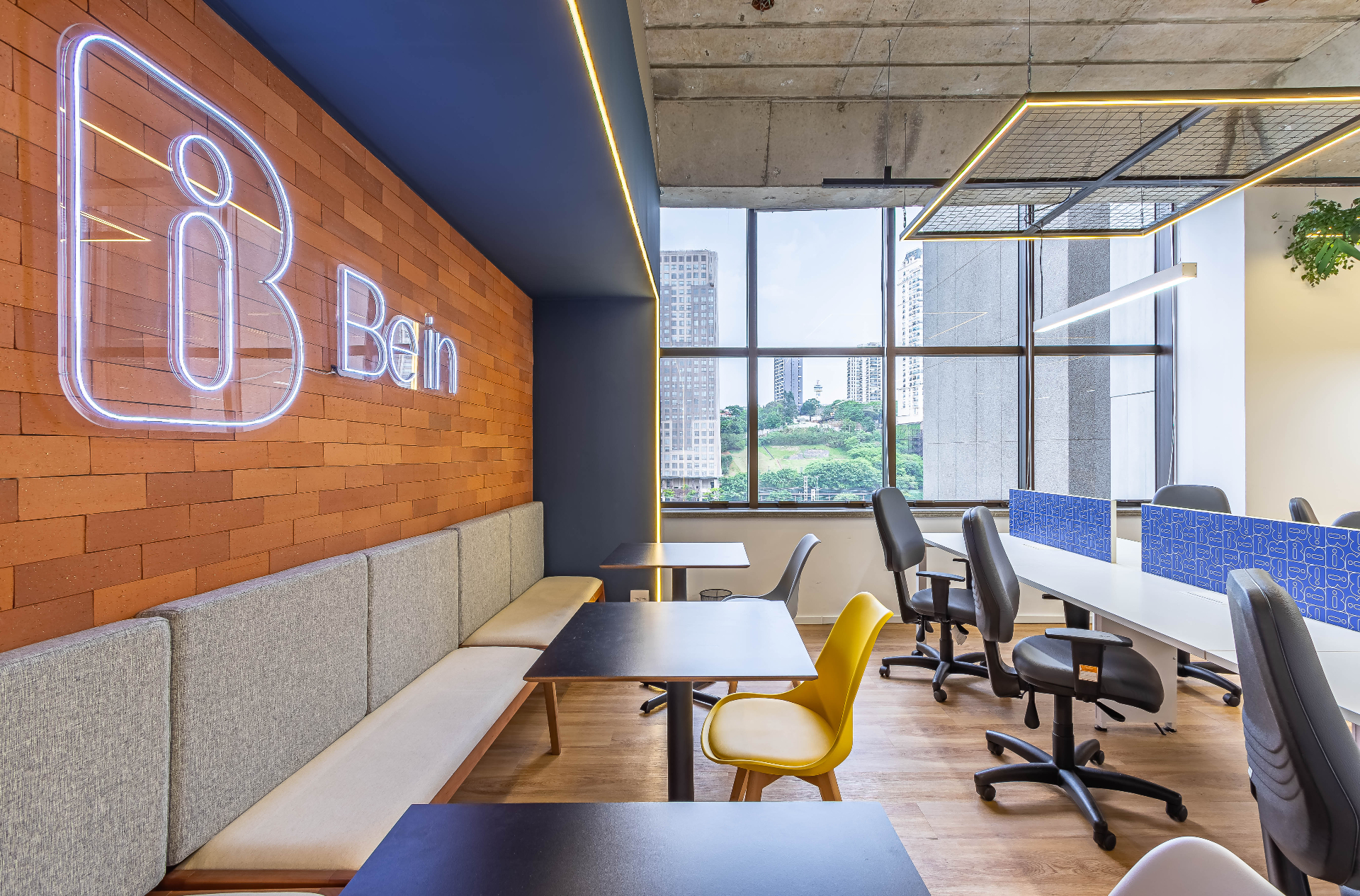 Espaço de coworking Be in Brooklin - Área com vista